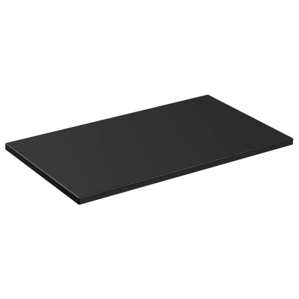 Blat Łazienkowy ADEL BLACK 89-80 Matowy Czarny Front Lewy