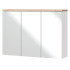 Szafka Łazienkowa z Lustrem BALI WHITE 845 Biel Alpejska Front Prawy