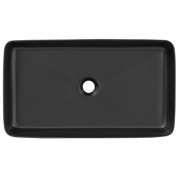 Umywalka Nablatowa SLIM 2 E-6275 DP czarny mat do Zestawu SANTA FE OAK 1 z Góry