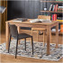 Stół 120x68 KSAWERY Dąb Craft Aranżacja 2 Krzesła przy Stole w Salonie