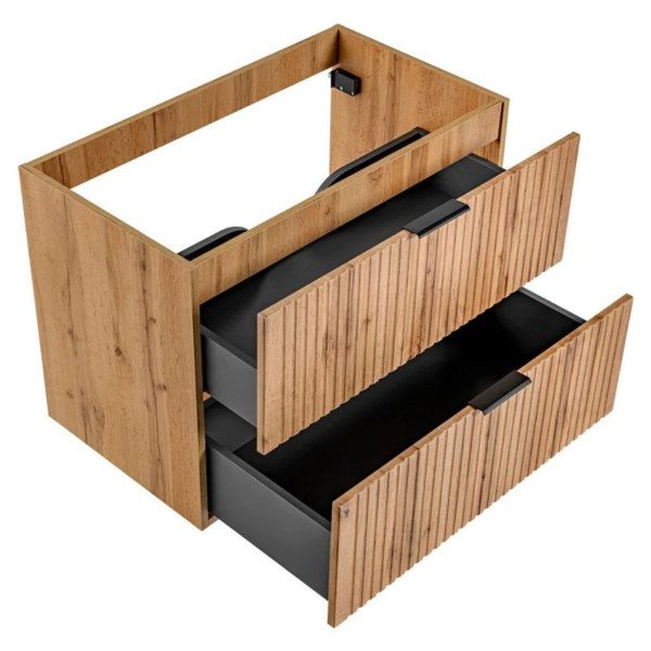 Szafka pod Umywalkę 80 cm Dąb Wotan ADEL OAK 2 Otwarta