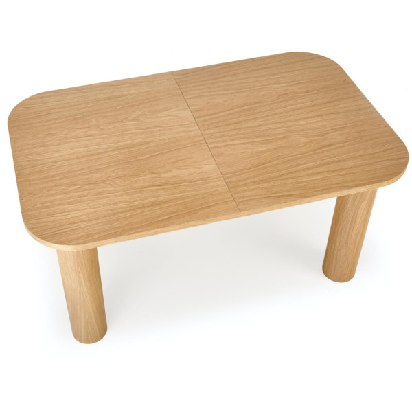 Stół Rozkładany 160-240x100 cm ELEFANTE Dąb Naturalny Front Lewy od Góry