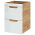 Biała Szafka pod Umywalkę 40 cm Nowoczesna ARUBA WHITE 02 Prawy Front