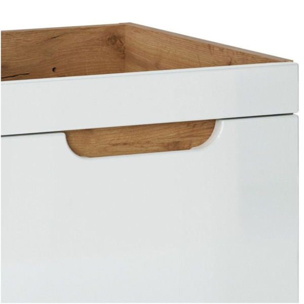 Biała Szafka pod Umywalkę 40 cm Nowoczesna ARUBA WHITE 02 Zbliżenie