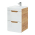 Szafka z Umywalką 40 cm Łazienkowa Wisząca ARUBA WHITE 02 Prawy Front