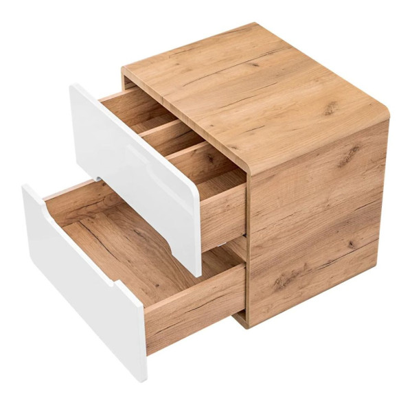 Szafka pod Umywalkę Nablatową 60 cm Biały Połysk ARUBA WHITE 08 z Góry