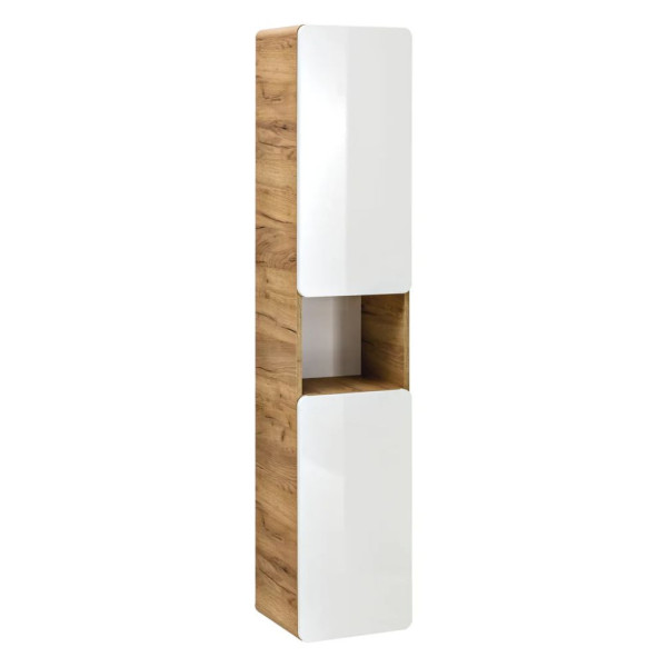 Szafka Łazienkowa Słupek 35 cm Biała Wisząca ARUBA WHITE 1