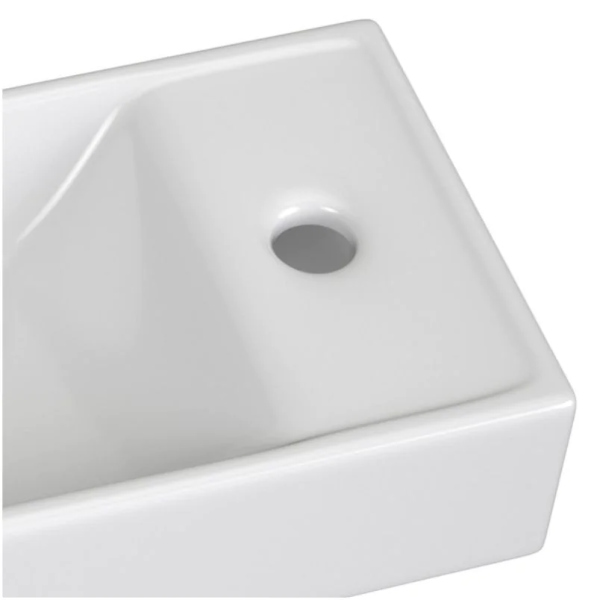 Umywalka 40 cm Ceramiczna do ARUBA WHITE 1 Biała VEDEA 40 Zbliżenie
