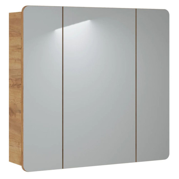 Szafka do Łazienki z Lustrem Dąb Złoty Craft ARUBA WHITE 3