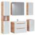 Zestaw Mebli Łazienkowych z Umywalką 80 cm Białe ARUBA WHITE 3