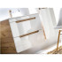 Zestaw Mebli Łazienkowych z Umywalką 60 cm ARUBA WHITE 4 Aranżacja