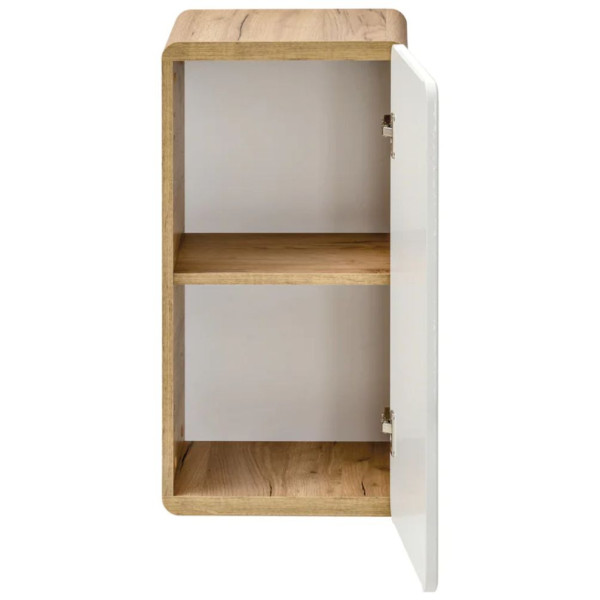 Szafka do Łazienki Dąb Craft Złoty ARUBA WHITE 4 Otwarta