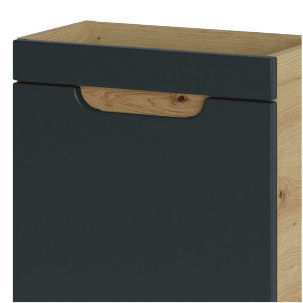 Szafka pod Umywalkę 40 cm Szara Wisząca ARUBA COSMOS 4 Front Prawy Przybliżenie