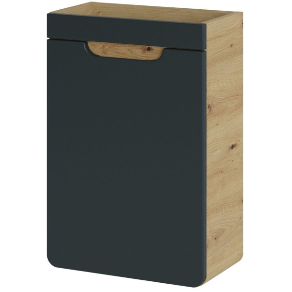 Szafka pod Umywalkę 40 cm Szara Wisząca ARUBA COSMOS 4 Front Prawy