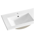 Umywalka Ceramiczna 120 cm LAVA 120D do Szafki BAHAMA WHITE 3 Przybliżenie Lewej Misy