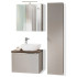 Zestaw Mebli Łazienkowych z Umywalką Szare 60 cm SANTA FE TAUPE 1
