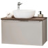 Szafka Łazienkowa z Umywalką 80 cm Wisząca SANTA FE TAUPE 03
