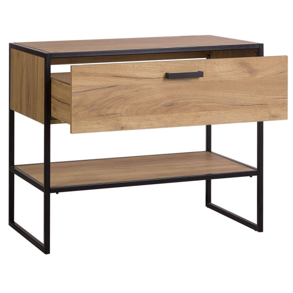 Szafka pod Umywalkę Nablatową 90 cm Loft Stojąca BROOKLIN 2 Otwarta