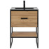 Szafka z Umywalką 60 cm Loft Dąb Craft Złoty BROOKLIN 3 Front
