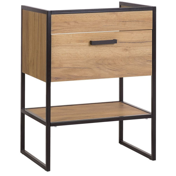 Szafka pod Umywalkę 60 cm Loft Dąb Craft Złoty BROOKLIN 3
