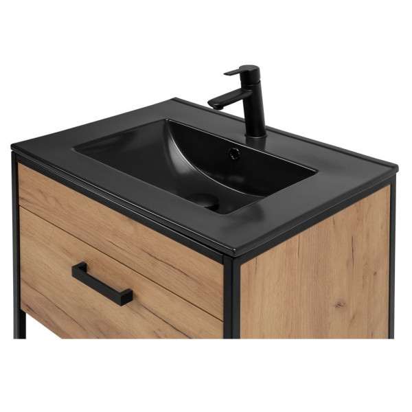 ❤️ Szafka Łazienkowa z Umywalką 60 cm Stojąca BROOKLIN Loft Comad ⭐️
