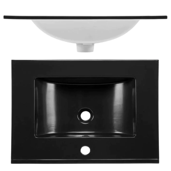 Umywalka Ceramiczna 60 cm LAVA BLACK do Zestawu BROOKLIN 3