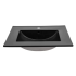 Umywalka Ceramiczna 60 cm LAVA BLACK do Zestawu BROOKLIN 3 Front
