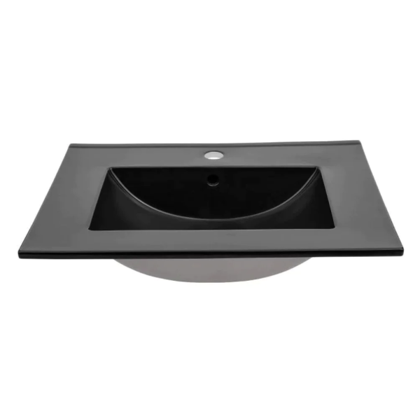 Umywalka Ceramiczna 60 cm LAVA BLACK do Zestawu BROOKLIN 3 Front