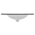 Umywalka Ceramiczna 60 cm LAVA BLACK do Zestawu BROOKLIN 3 Bok
