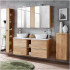 Podwójna Umywalka z Szafką 140 cm CAPRI OAK 3 Aranżacja