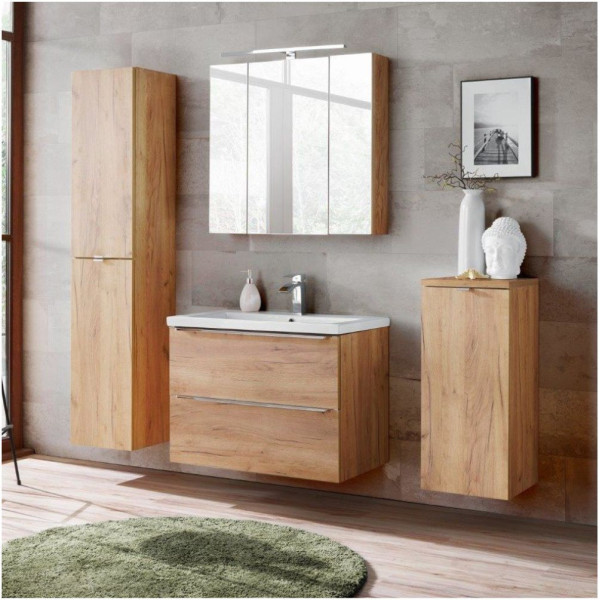 Szafka z Umywalką 80 cm CAPRI OAK 4 Aranżacja
