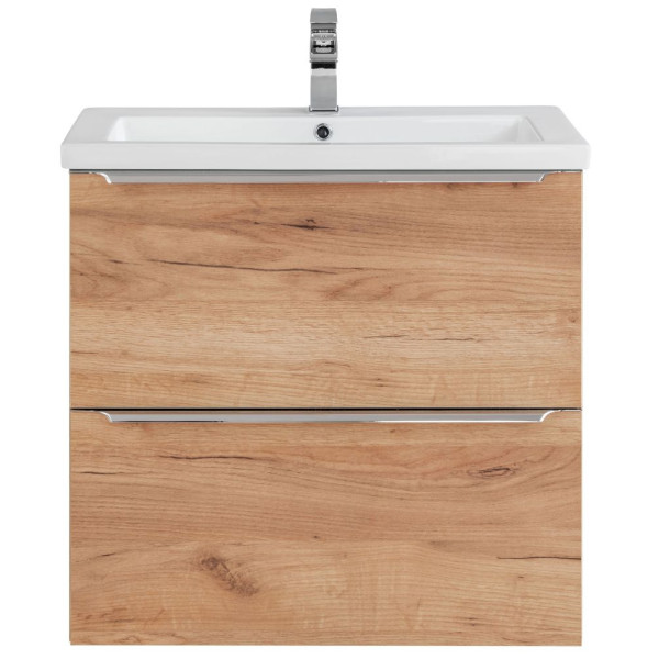 Szafka z Umywalką 60 cm Wisząca Nowoczesna Boho CAPRI OAK 6 Front