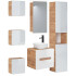 Szafka z Umywalką 60 cm Wisząca Łazienkowa ARUBA WHITE 08 Aranżacja