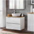 Szafka z Umywalką Nablatową 60 cm CAPRI WHITE 1 Aranżacja Zbliżenie