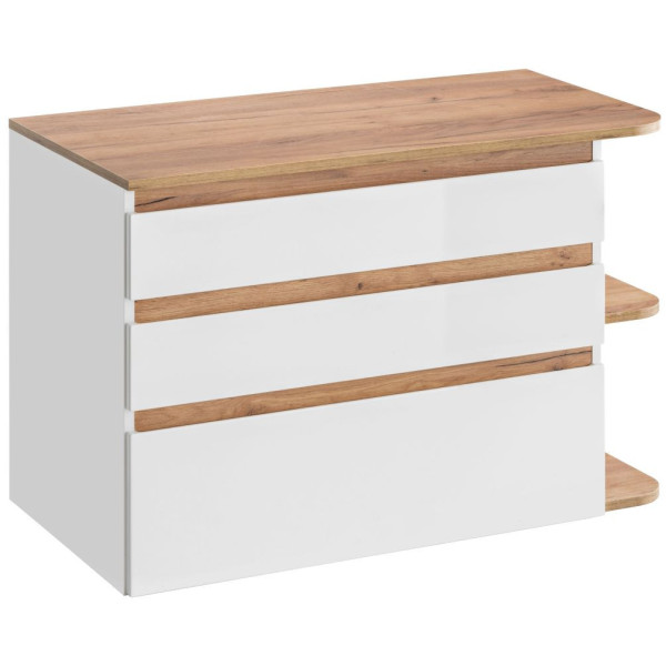 Szafka pod Umywalkę Nablatową 94 cm PLATINUM 1 Biała