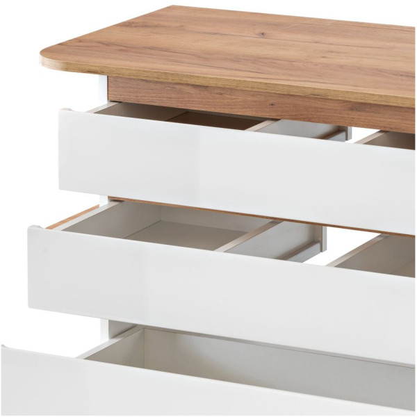 Szafka pod Umywalkę Nablatową 94 cm PLATINUM 1 Otwarta Front Prawy