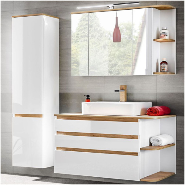 Szafka z Umywalką Nablatową 60 cm PLATINUM 1 Aranżacja