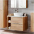 Szafka z Umywalką Nablatową 80 cm CAPRI OAK 1 Aranżacja Zbliżenie